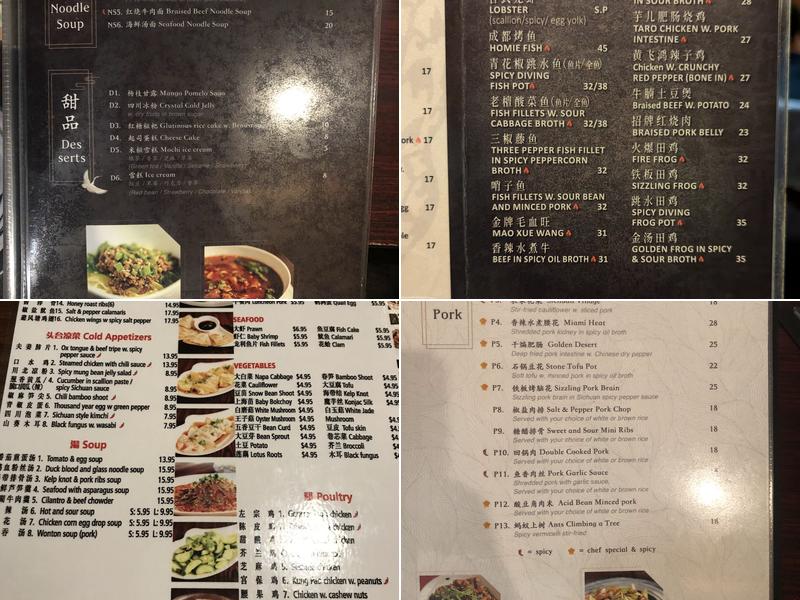 China River Menu