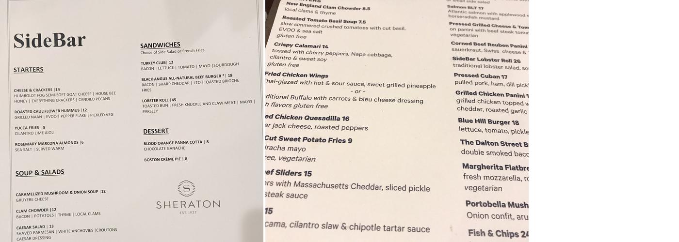 Sidebar Menu