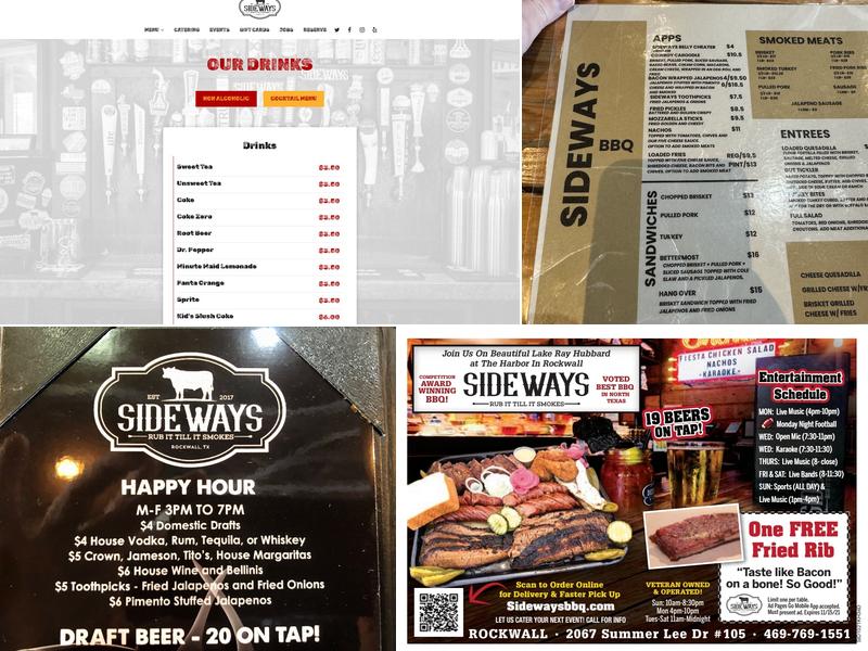 SIDEWAYS Menu