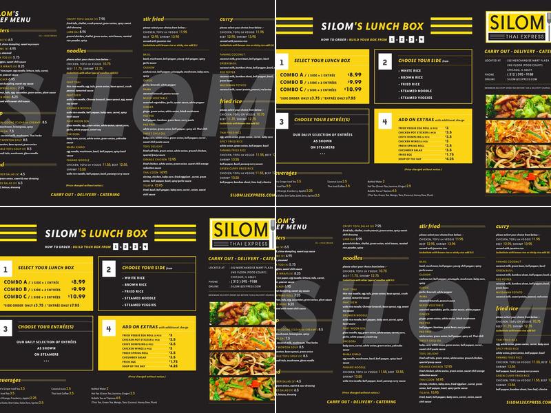 Silom 12 Express Menu