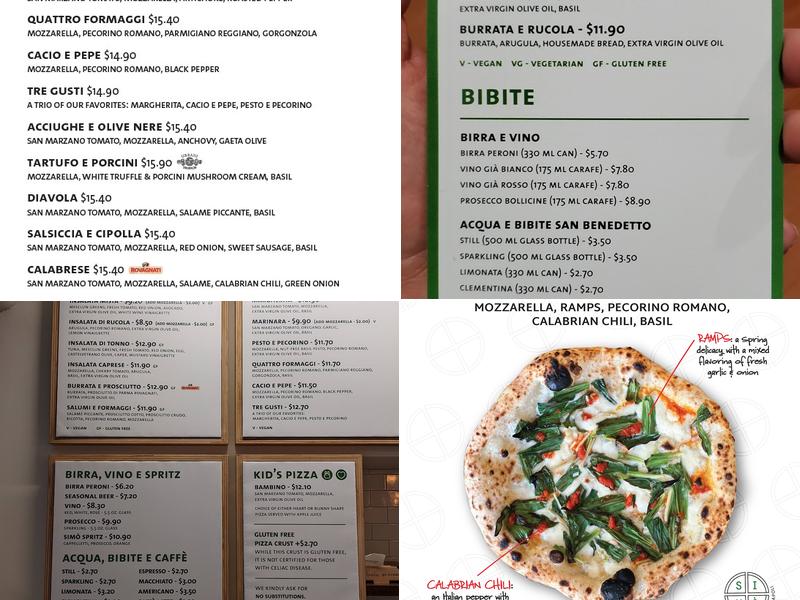 SIMÒ PIZZA - MEATPACKING Menu