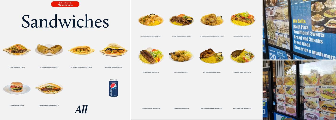 Sinbad Market & Bakery Menu