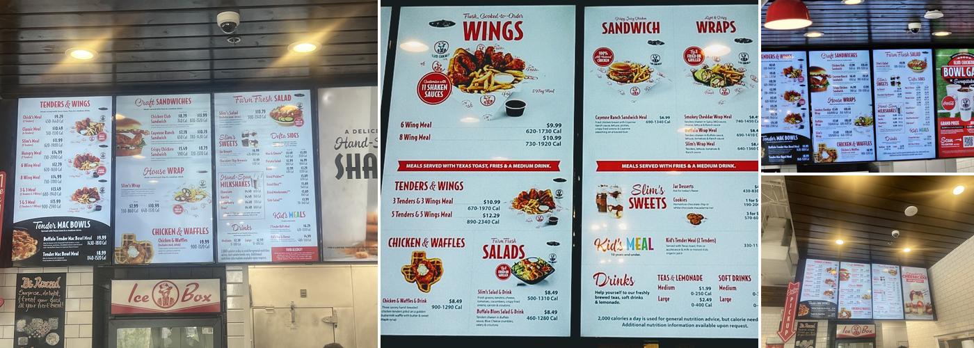 Slim Chickens Menu