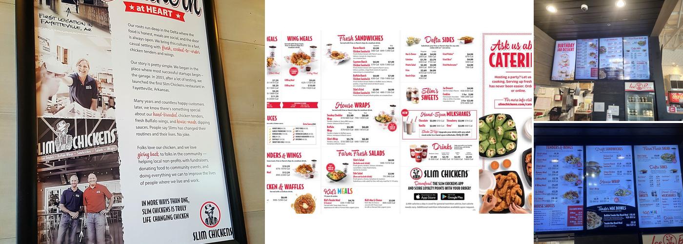 Slim Chickens Menu
