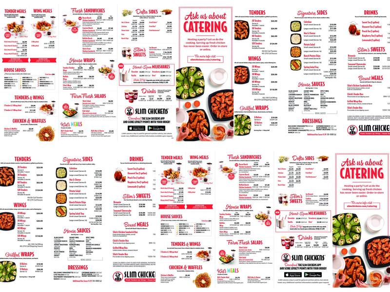 Slim Chickens Menu