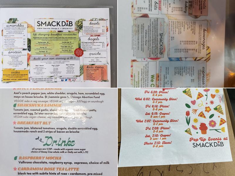 Smack Dab Chicago Menu