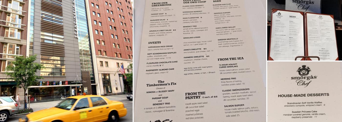 Scandinavia House Menu