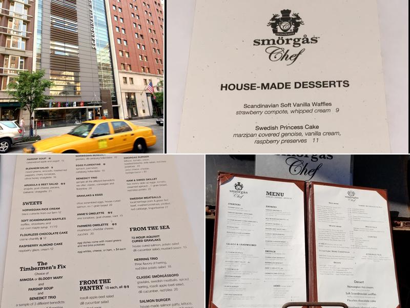 Scandinavia House Menu