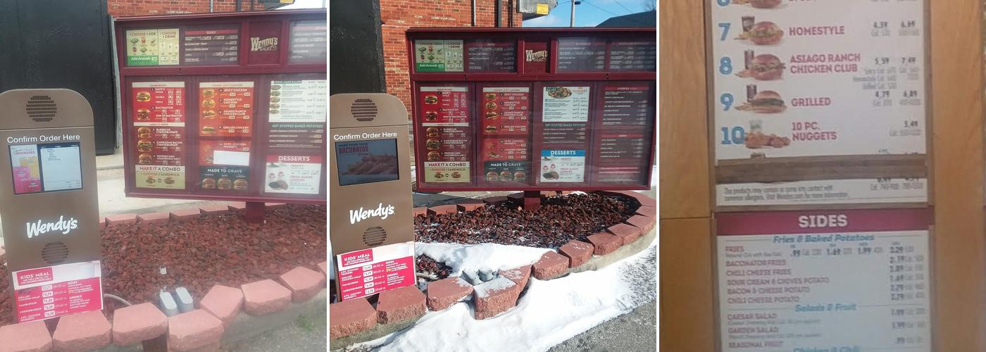 Wendy's Menu
