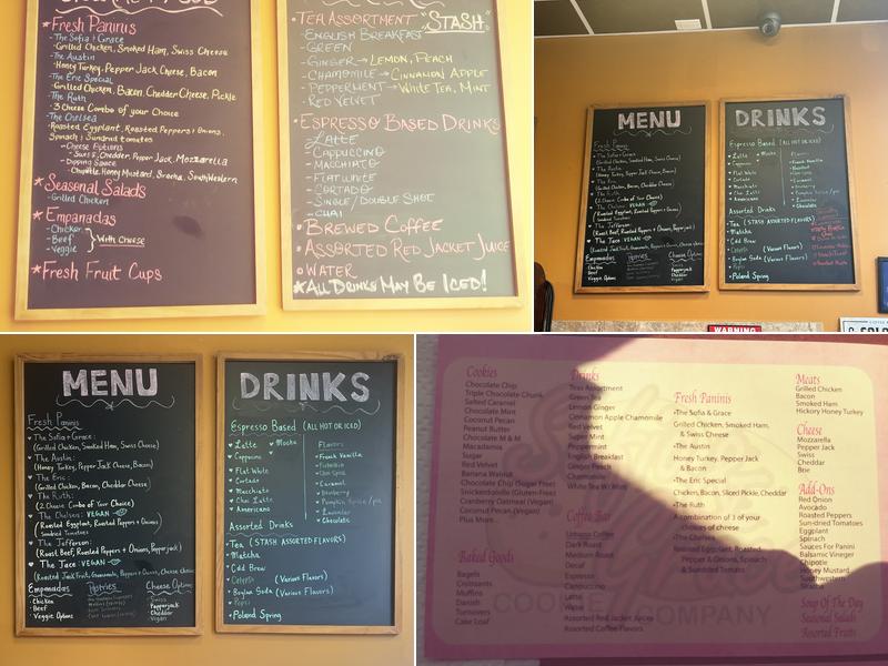 Sofia & Grace Cookie Company Menu