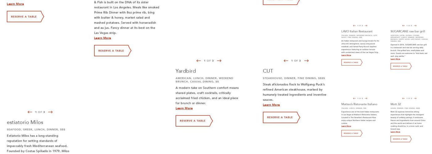 Solaro Poolside Menu