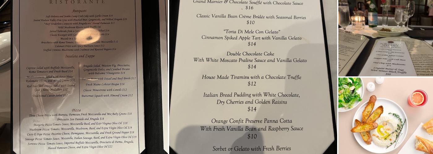 Sorrento Menu