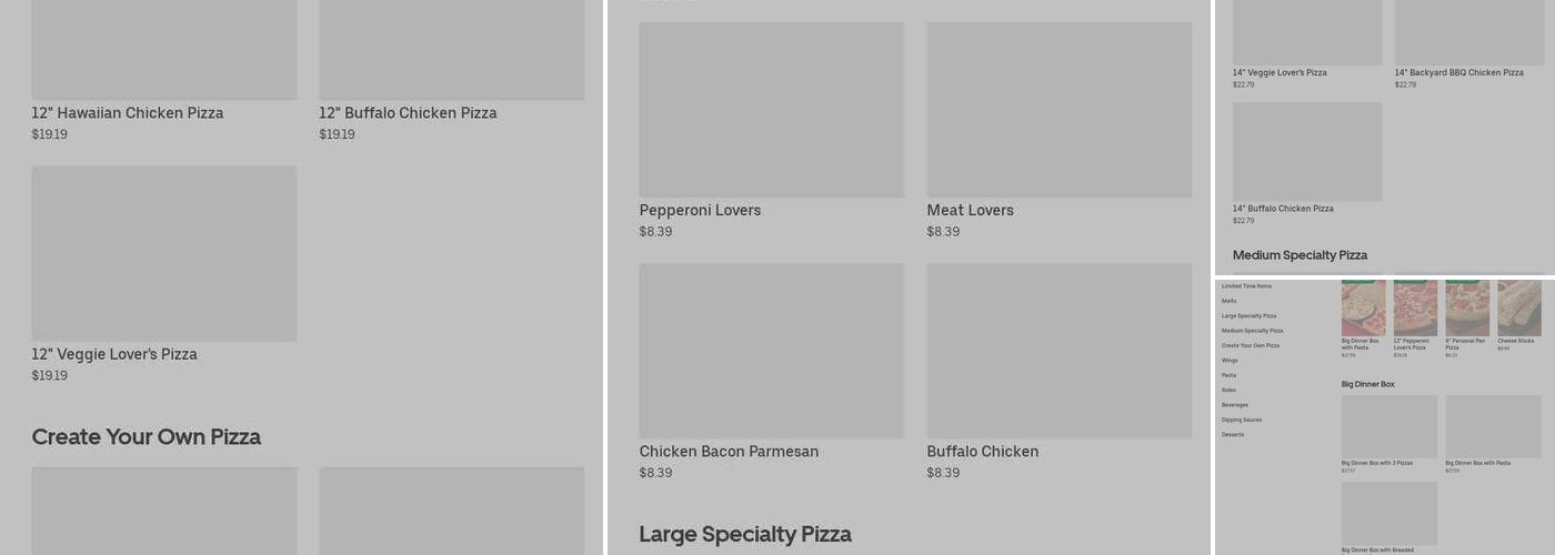 Pizza Hut Menu