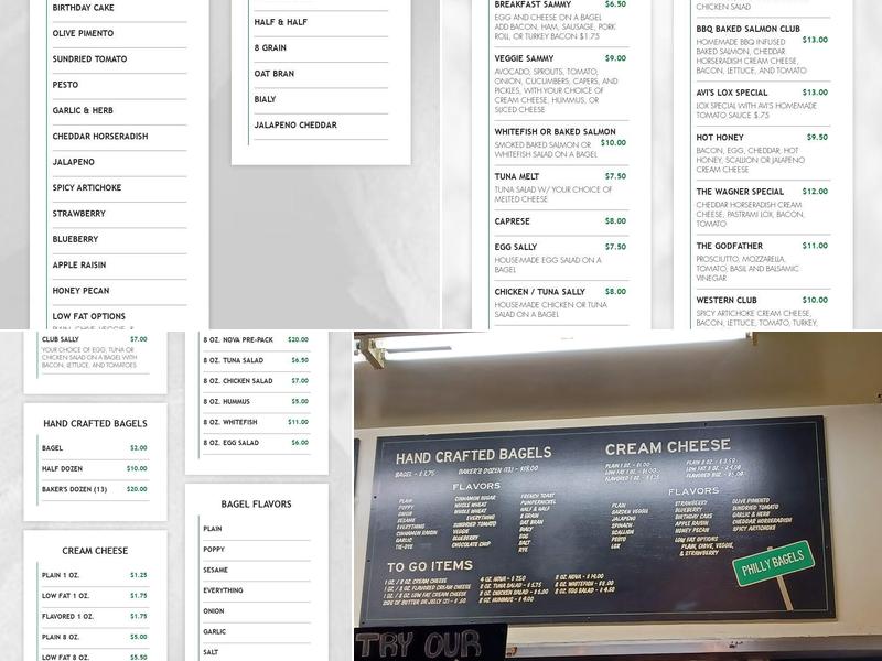 Philly Bagels - South Street Menu