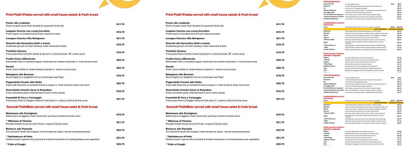 Soya e Pomodoro Menu