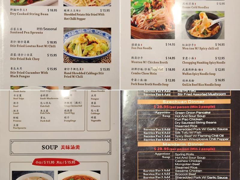 Spicy King Menu