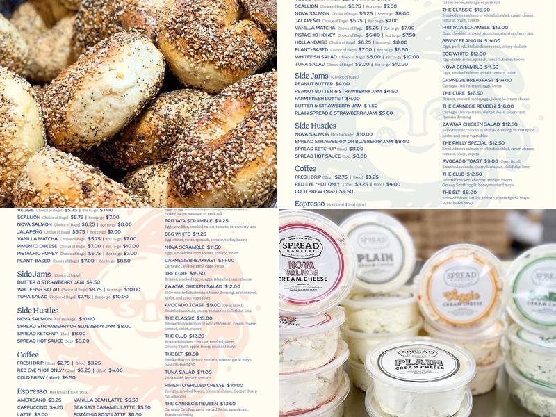 Spread Bagelry Menu