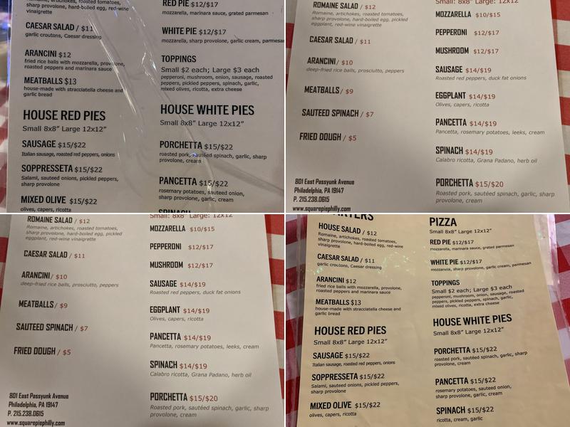 Square Pie Menu