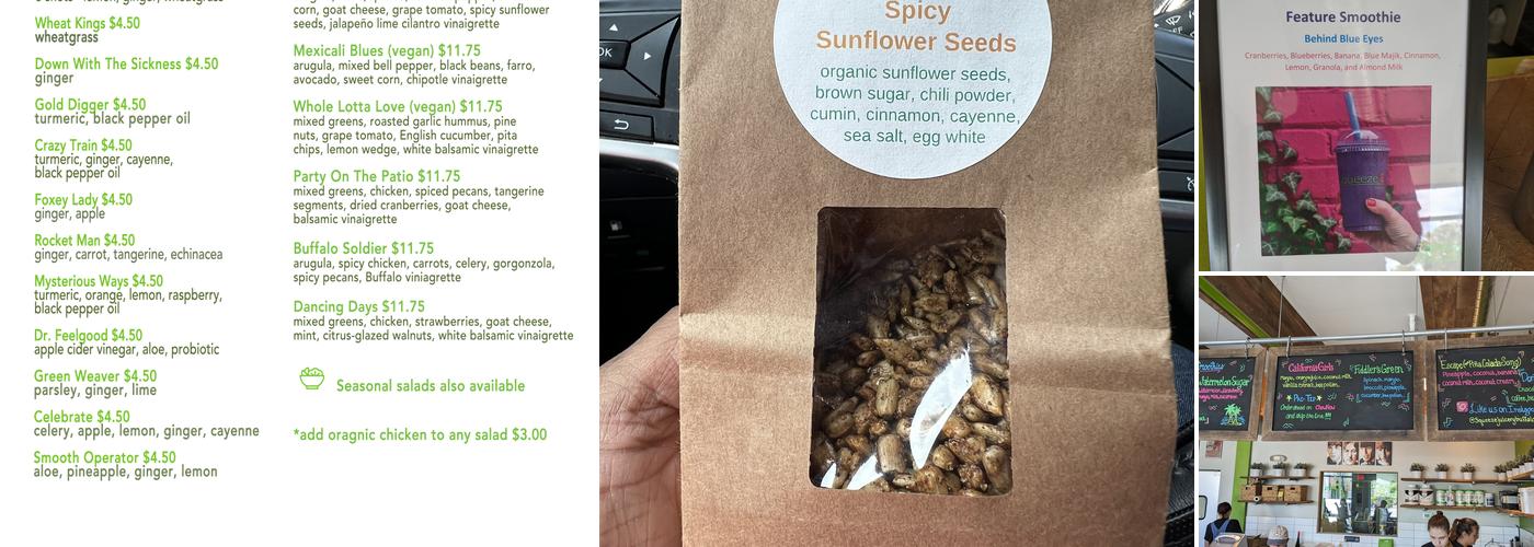Squeeze Juicery Menu