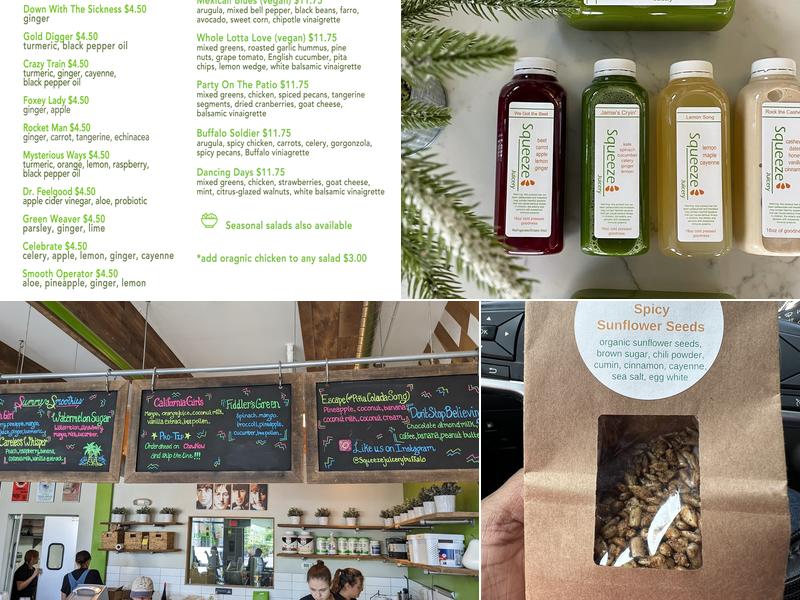 Squeeze Juicery Menu
