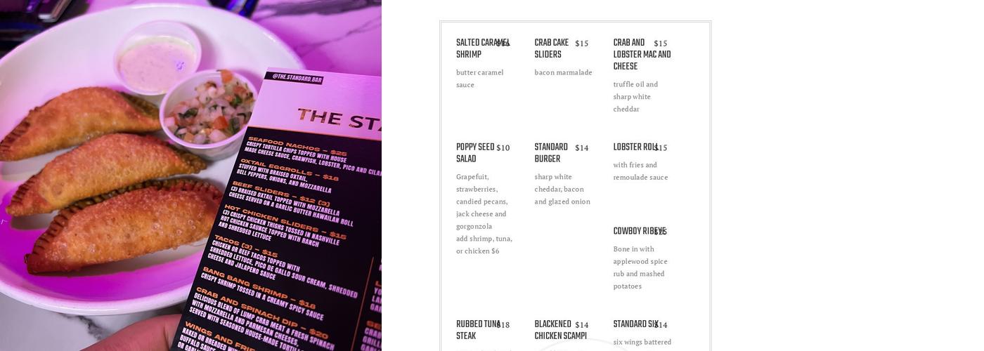 Standard Menu