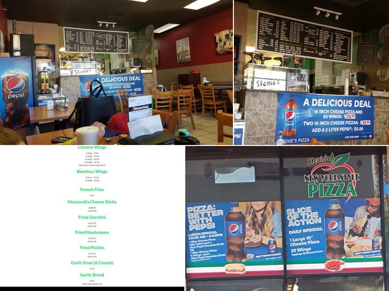 Stevie's Pizza Menu
