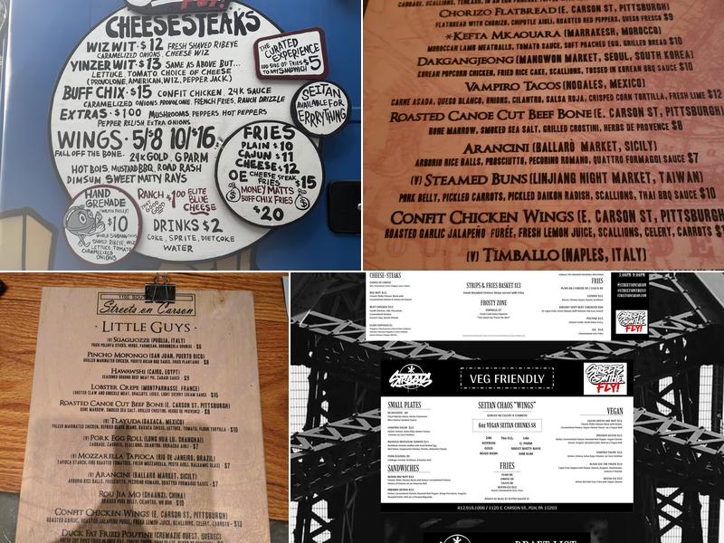 Streets Menu
