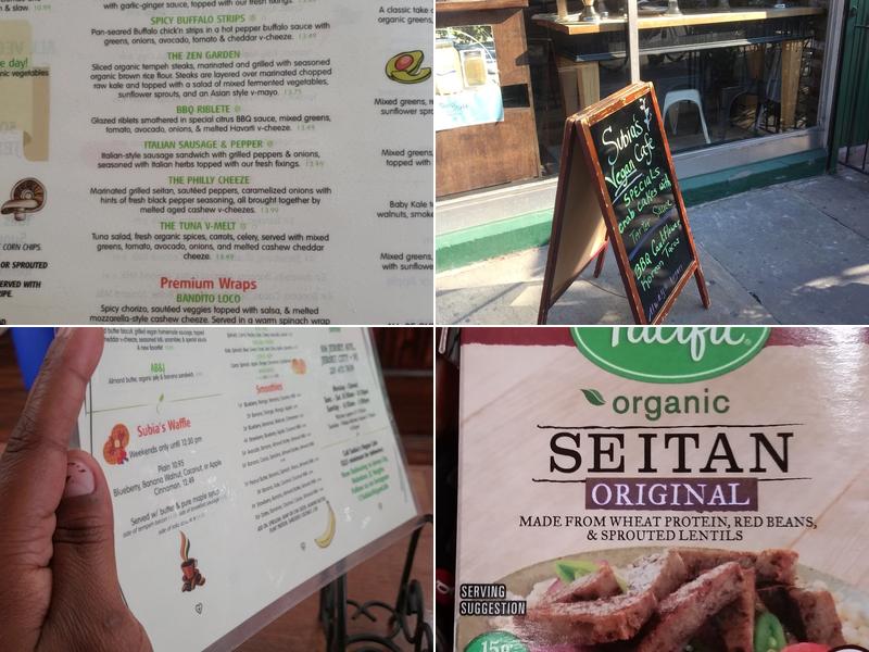 Subia's Vegan Cafe Menu