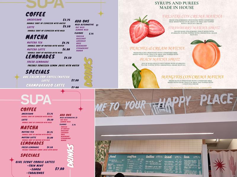 Supa Coffee Menu