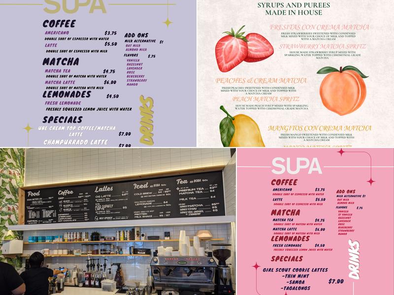 Supa Coffee Menu