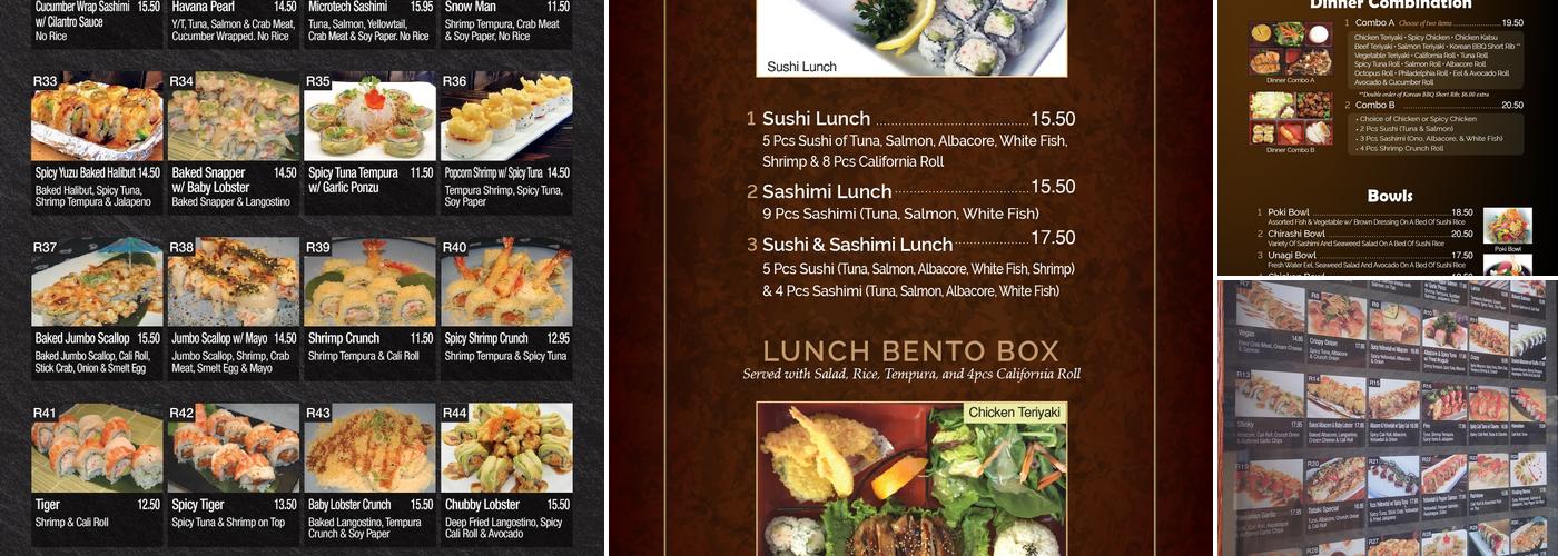Sushi Ai - Long Beach Menu