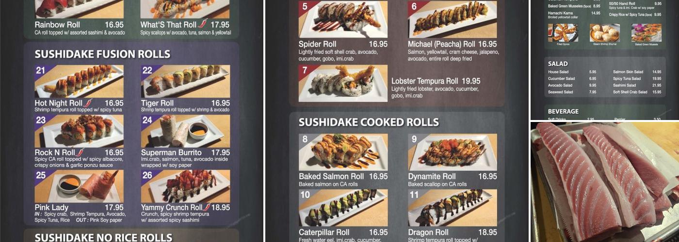 Sushi Dake Menu