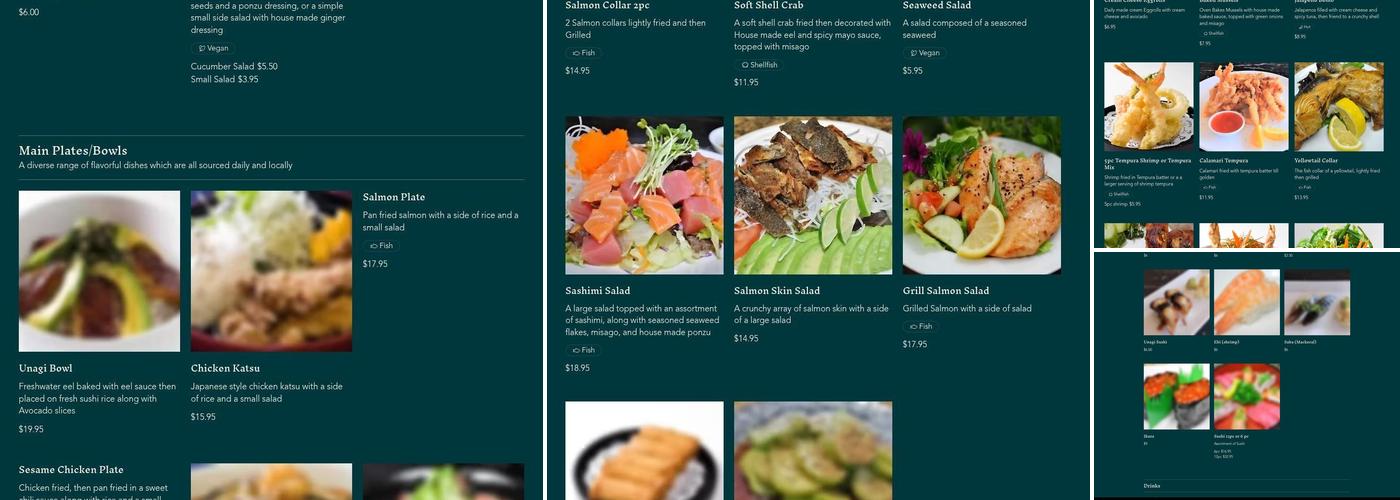 Sushi Plus Menu