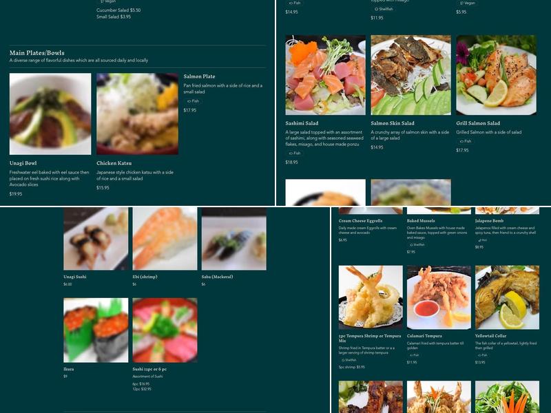 Sushi Plus Menu