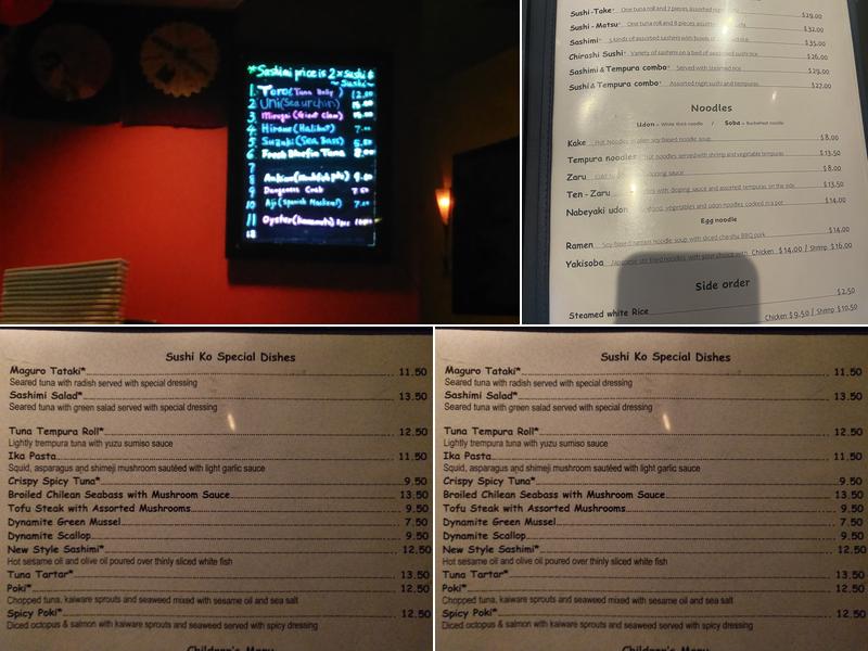 SushiKo Menu