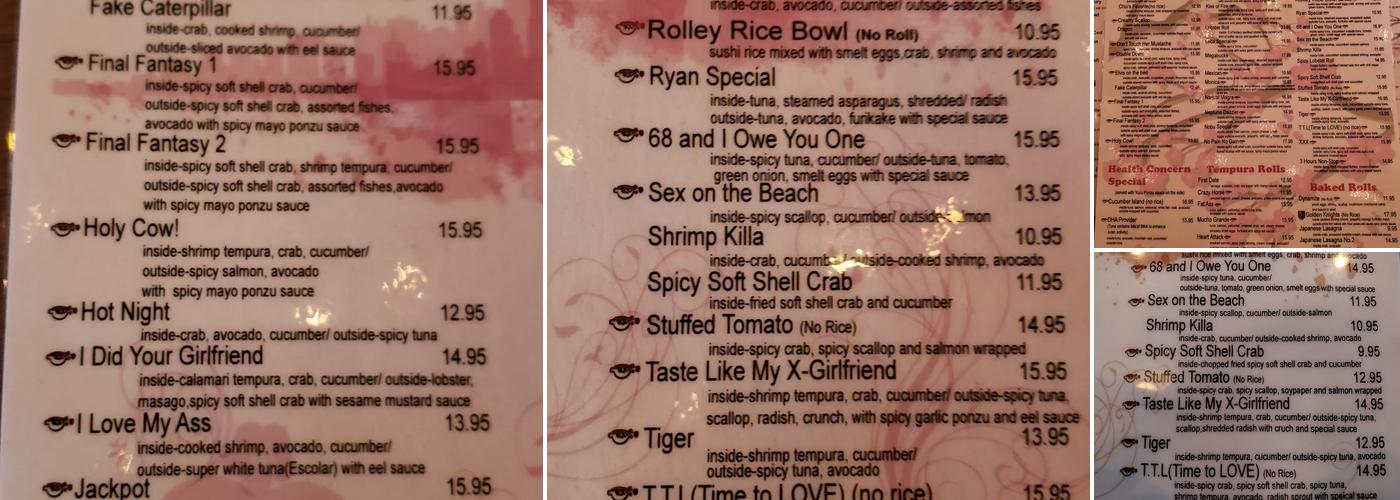 Sushi Loca Downtown Summerlin Menu