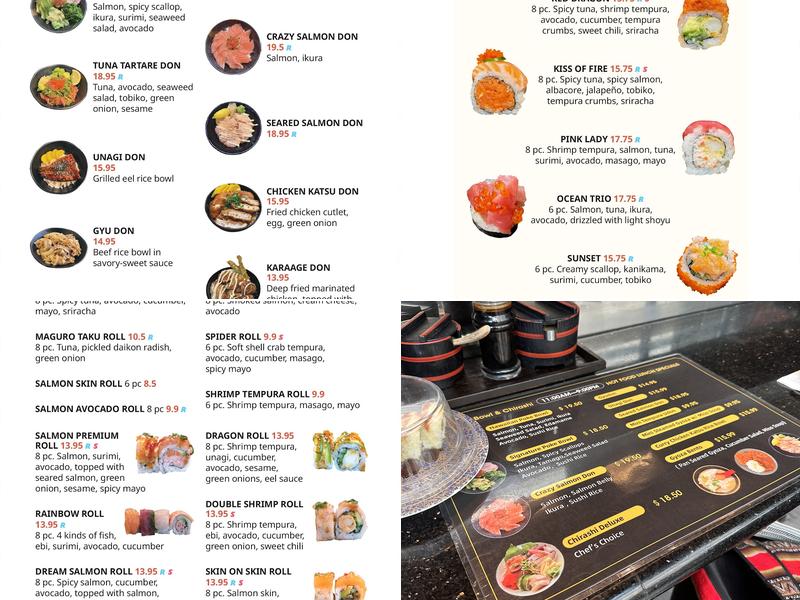 Tengu Sushi Japanese Restaurant Menu