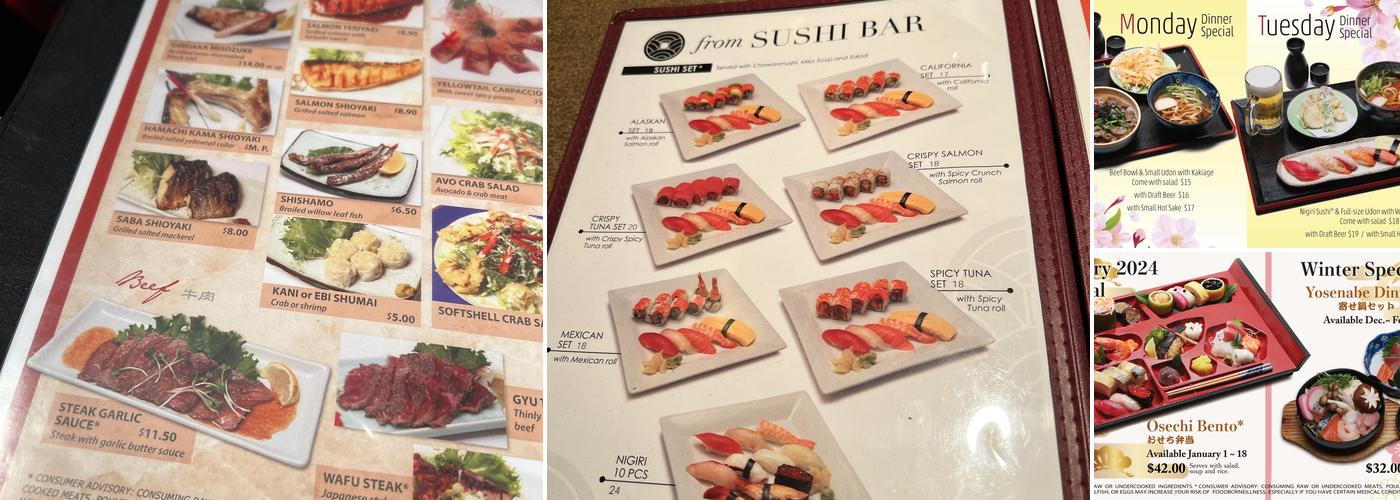 Sushi Mito Menu