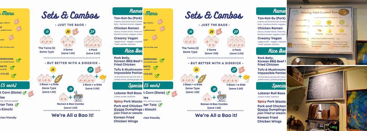 Suzy Siu's Baos Menu