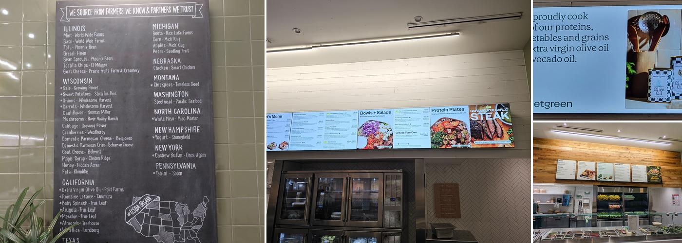 sweetgreen Menu