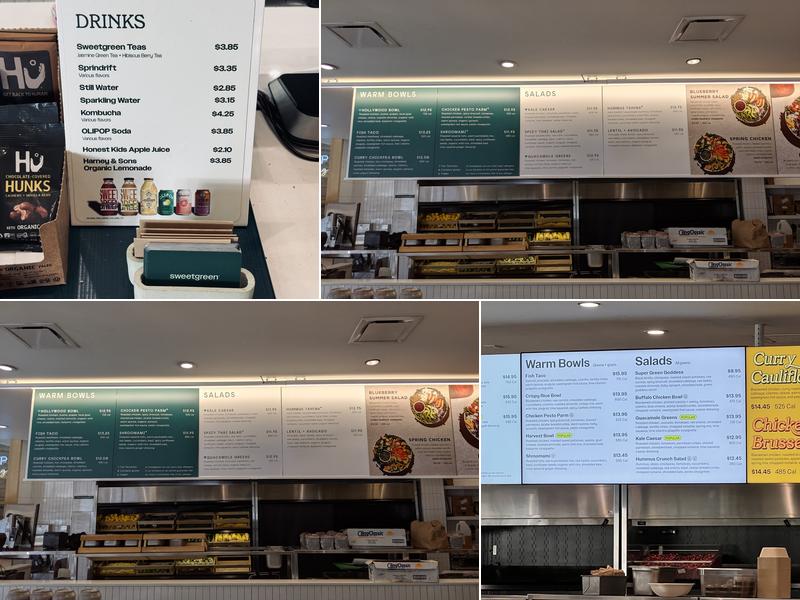 sweetgreen Menu