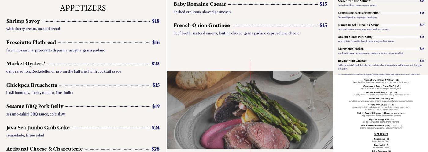 Table 34 Menu