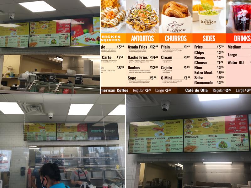 Tacos El Unico NORMANDIE Menu