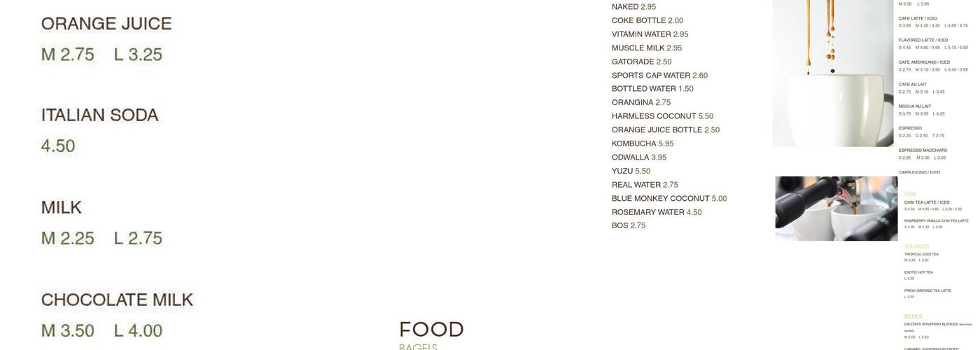 Tanner's Coffee Co. - Playa Del Rey Menu