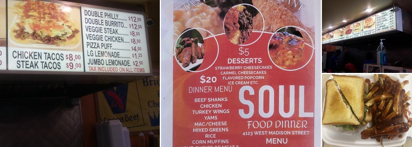 Taste Bud 1, Inc. Menu