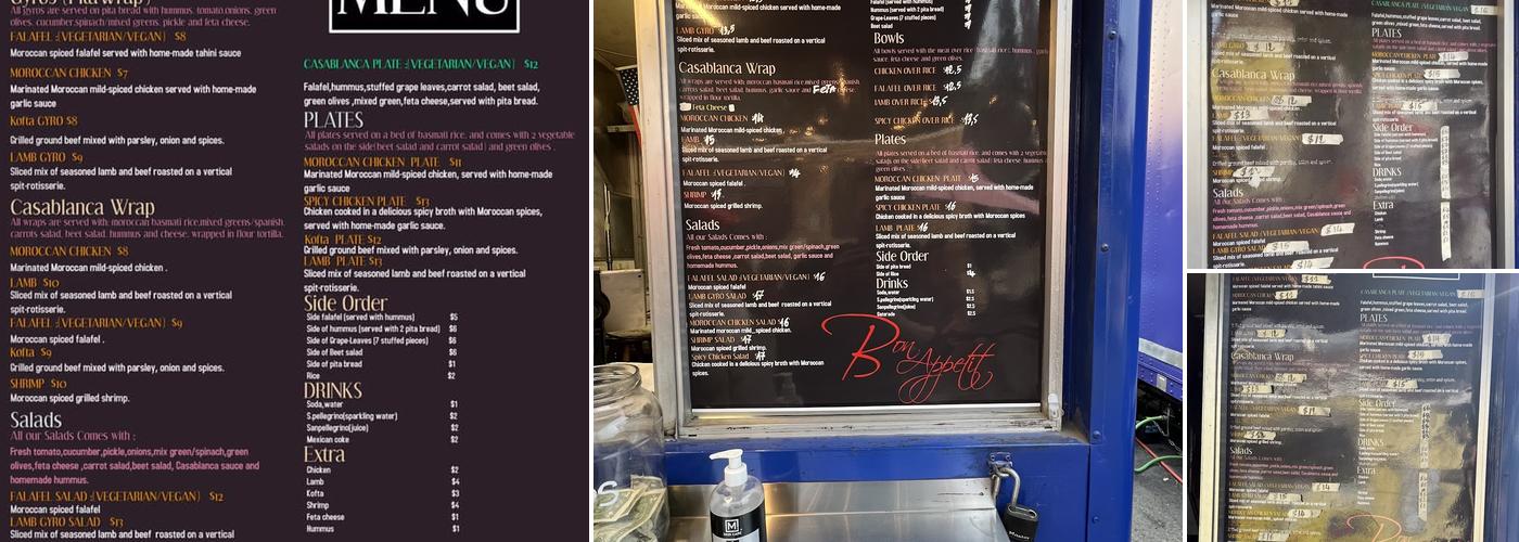 Taste of Casablanca Menu
