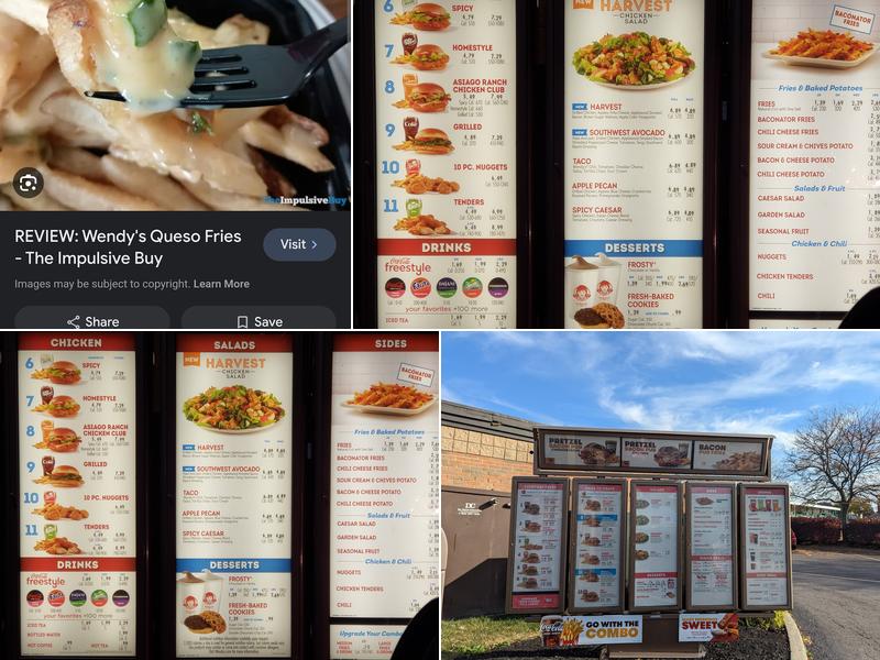 Wendy's Menu