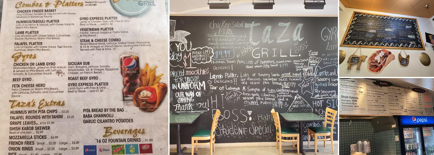 Taza Grill Menu