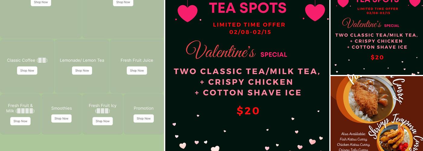 Tea Spots Menu