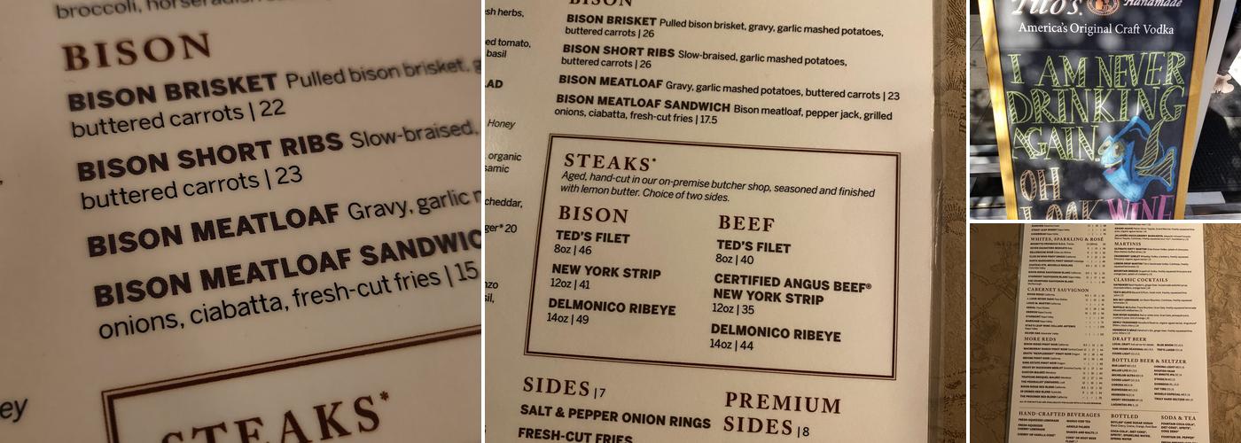 Ted's Montana Grill Menu